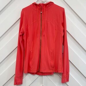 Lululemon Hooded Define Jacket Nulu In Pale Raspberry Size 12